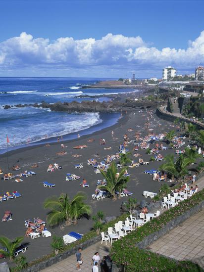 Playa Jardin Puerto De La Cruz Tenerife Canary Islands Spain