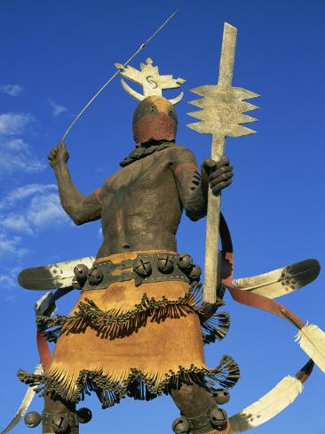 Apache Mountain Spirit Dancer, a 20Ft Bronze by Craig Dan Goseyun, Santa Fe, New Mexico, USA