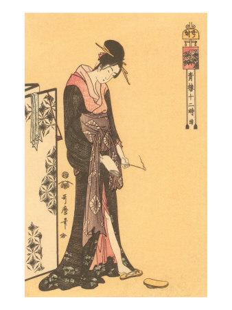 'Japanese Woodblock, Geisha' Prints | AllPosters.com