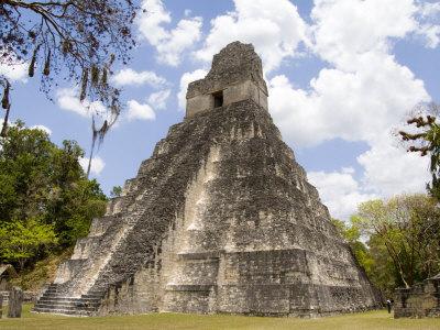 'Tower 1, Mayan Ruins in the Gran Plaza, Tikal, Guatemala' Photographic ...