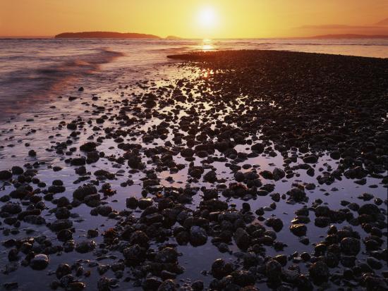 Sunrise North Beach Orcas Island Washington Usa Photographic Sunrise North Beach Orcas Island Washington