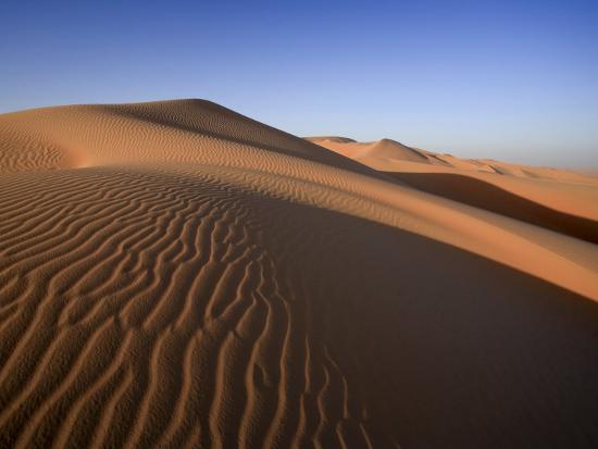 'United Arab Emirates, Liwa Oasis, Sand Dunes Near the Empty Quarter ...