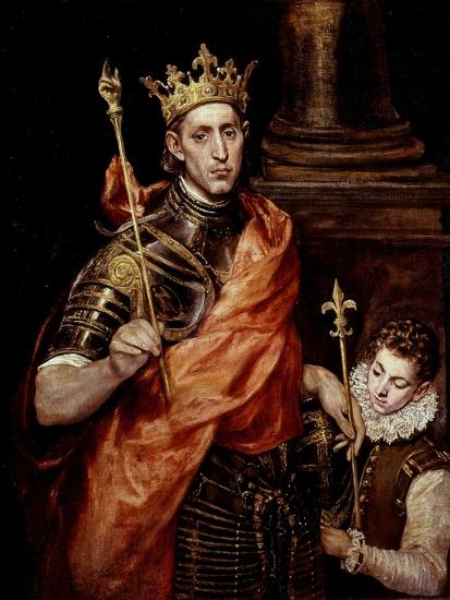 Saint Louis IX 1214-70 King of France Giclee Print by El Greco at www.bagssaleusa.com