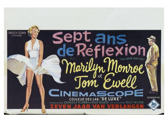 The Seven Year Itch Belgian Movie Poster 1955 Photo Allposters Com