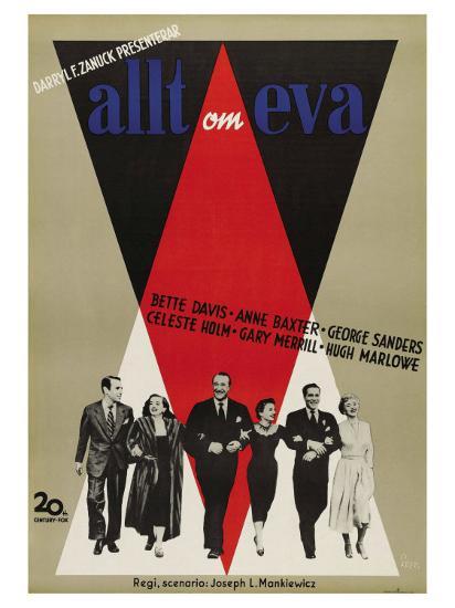 All About Eve Swedish Movie Poster 1950 Posters Allposters Com