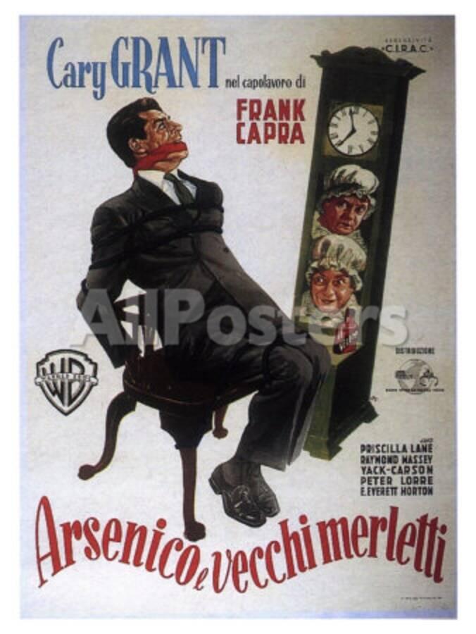 Arsenic And Old Lace Italian Movie Poster 1944