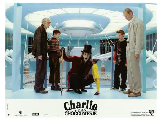 Charlie And The Chocolate Factory In French Charlie and the Chocolate Factory, French Movie Poster, 2005 Premium