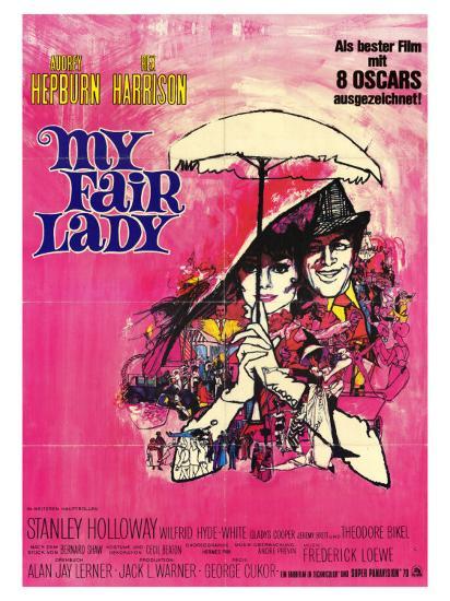 My Fair Lady German Movie Poster 1964 Posters Allposters Com