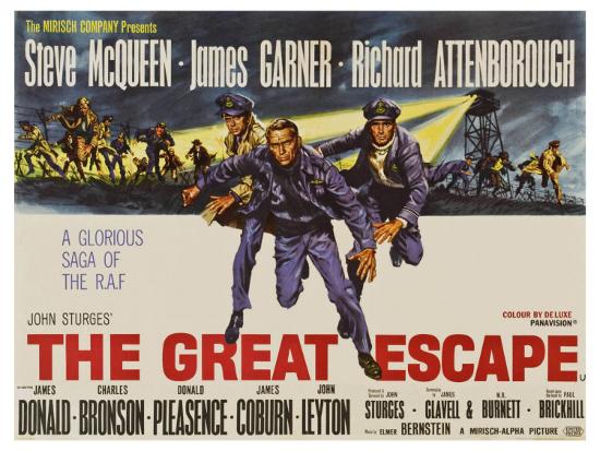The Great Escape, UK Movie Poster, 1963' Prints | AllPosters.com