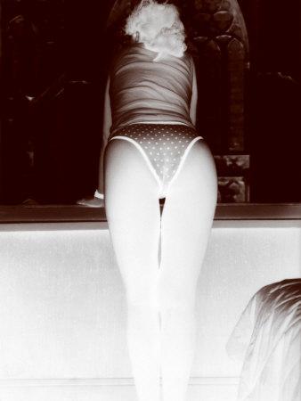 Download 'Negative Image of Woman in Underwear Looking Out Bedroom ...