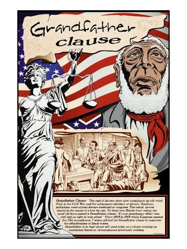 Grandfather Clause Posters by Wilbur Pierce at