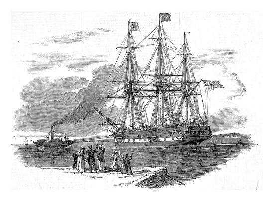 An Emigrant Ship Leaving Great Britain, 1844 Giclee Print at AllPosters.com
