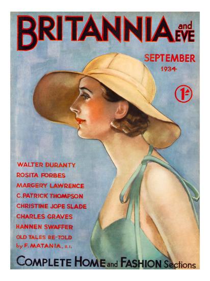 Britannia And Eve September 1934 Giclee Print Allposters Com