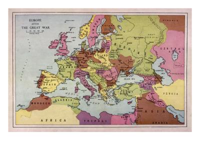 Europe After World War 1 Map