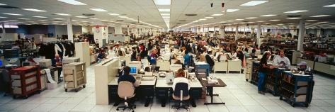 Irs Workers At Computer Stations Entering Income Tax Returns Data