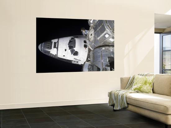 A High Angle View Of The Crew Cabin Of Space Shuttle Atlantis