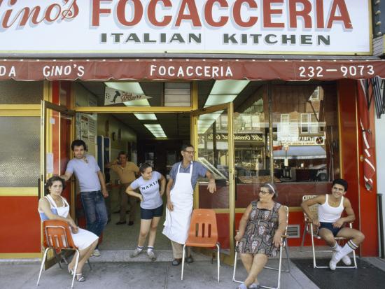 A Family Sits Outside Gino Pollari S Italian Restaurant In Brooklyn A Family Sits Outside Gino Pollari S Italian Restaurant In Brooklyn