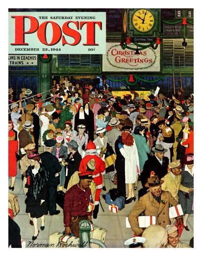 union train station chicago christmas saturday evening post cover december 231944 - Christmas Train Chicago union train station chicago christmas saturday evening post cover december 231944 - Christmas Train Chicago