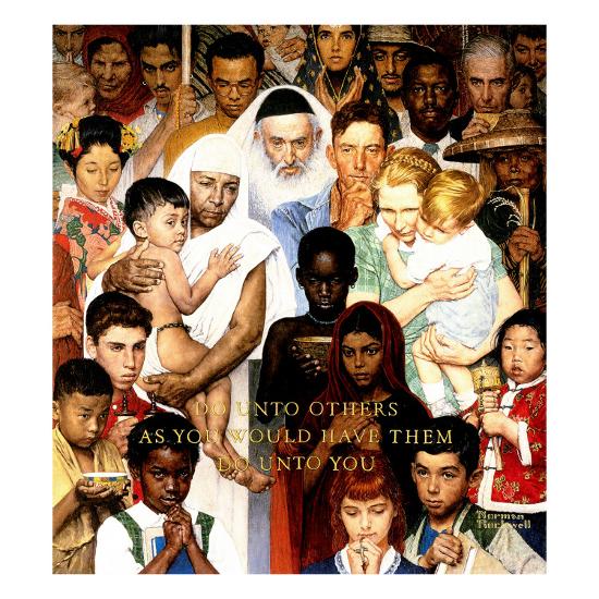 Golden Rule" (Do unto others), April 1,1961 Giclee Print by Norman ...