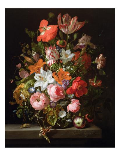 'Still Life of Roses, Lilies, Tulips and Other Flowers in ...