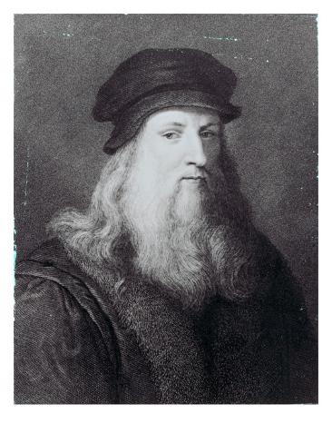 Leonardo Da Vinci Engraved By Raphael Morghen 1817