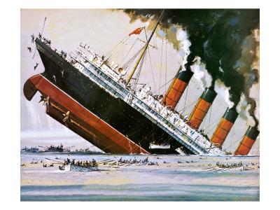 'Sinking of the Lusitania' Giclee Print - John S. Smith | AllPosters.com