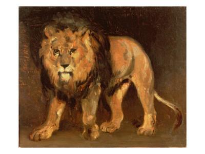 lion walking giclee print by théodore géricault at allposters com