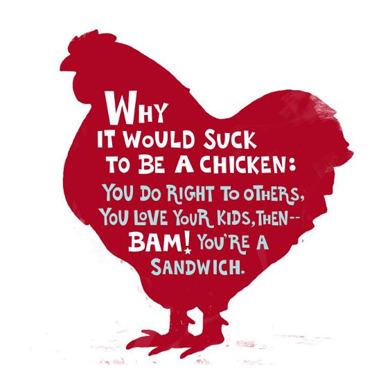 Sucks To Be A Chicken Wall Decal Allposters Com