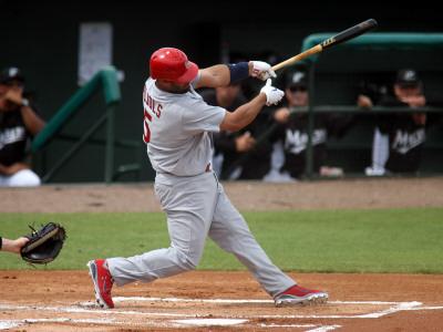 St. Louis Cardinals v Florida Marlins, JUPITER, FL - MARCH 06: Albert Pujols Photographic Print ...