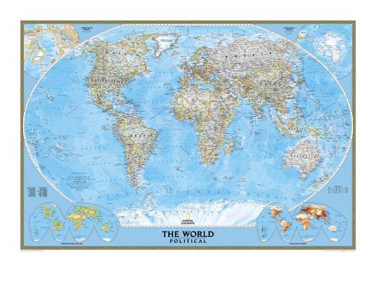 world political map poster by national geographic maps at