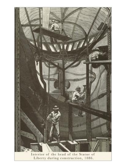 Interior Of Statue Of Liberty During Construction