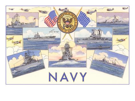 'Ships of the US Navy' Posters