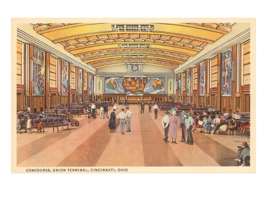 'Interior, Union Terminal, Cincinnati, Ohio' Prints ...