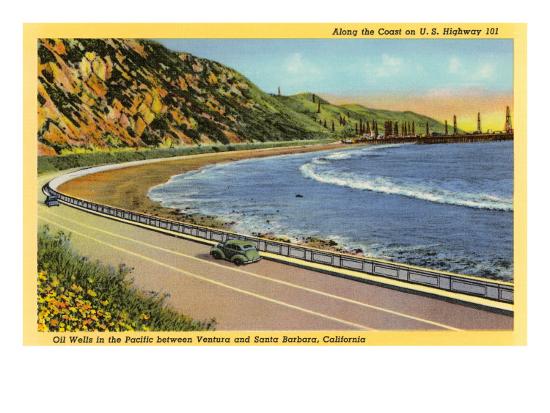Us Highway 101 Santa Barbara California Print Allposters Com Us Highway 101 Santa Barbara California Print Allposters Com