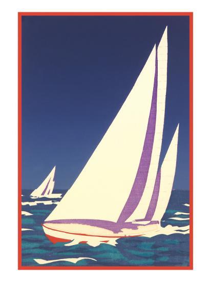 yacht racing posters