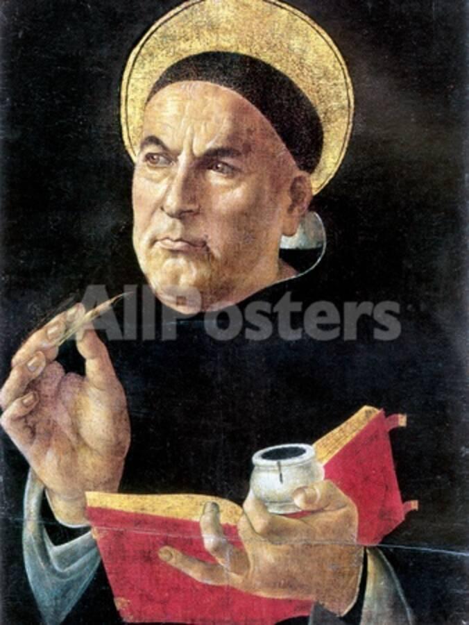 St Thomas Aquinas Giclee Print By Sandro Botticelli At Allposters Com