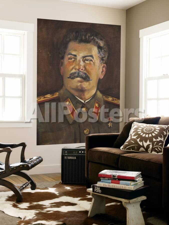 Soviet Era Art M J V Stalin By Johannes Saal 1952 Art Museum Of Estonia Tallinn Estonia Posters Walter Bibikow Allposters Com