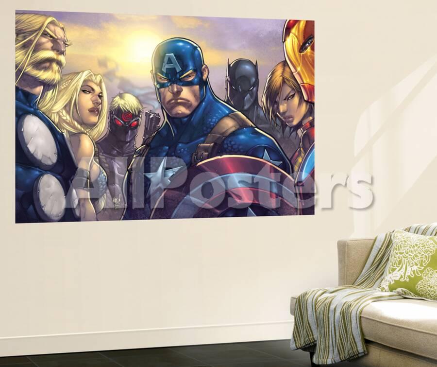 Ultimates 3 No 5 Cover Captain America Hawkeye Black Panther