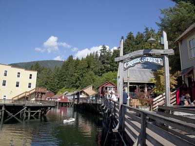 'Downtown Creek Street, Ketchikan, Alaska, Usa' Photographic Print