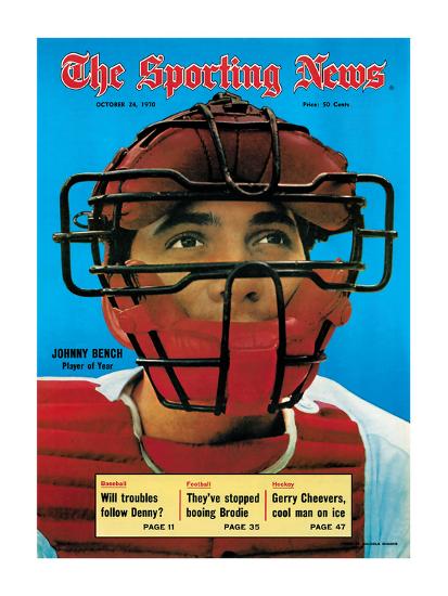 Cincinnati Reds Catcher Johnny Bench October 24 1970 Photo At