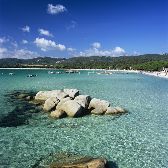 Plage De Santa Giulia South East Corsica Corsica France Mediterranean Europe