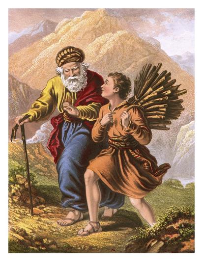 Abraham sacrifices isaac picture