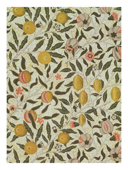Fruit Or Pomegranate Wallpaper Design Giclee Print William Morris Allposters Com