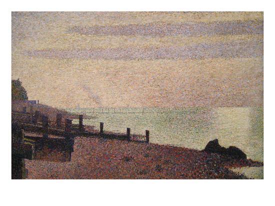 'Evening, Honfleur' Prints Seurat