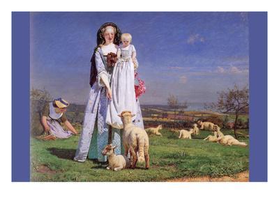 Pretty Baa Lambs Poster Ford Madox Brown Allposters Com