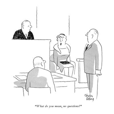 what do you mean no questions new yorker cartoon