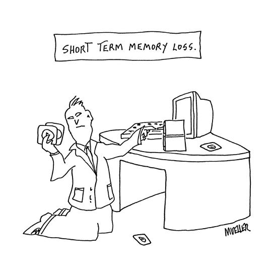 Short Term Memory Loss Cartoon Premium Giclee Print Peter Mueller Allposters Com