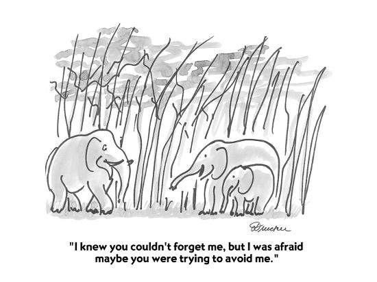 I Knew You Couldn T Forget Me But I Was Afraid Maybe You Were Trying To Cartoon Premium Giclee Print Boris Drucker Allposters Com
