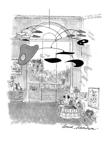 Large Calder Mobile Hangs Over Baby S Crib In A Mansion New