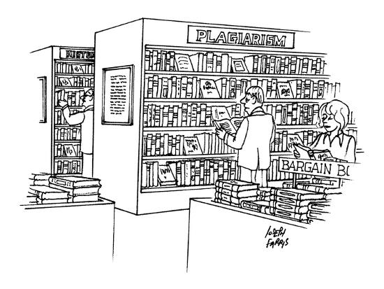 Download 'Bookstore with "plagiarism" section. - New Yorker Cartoon ...